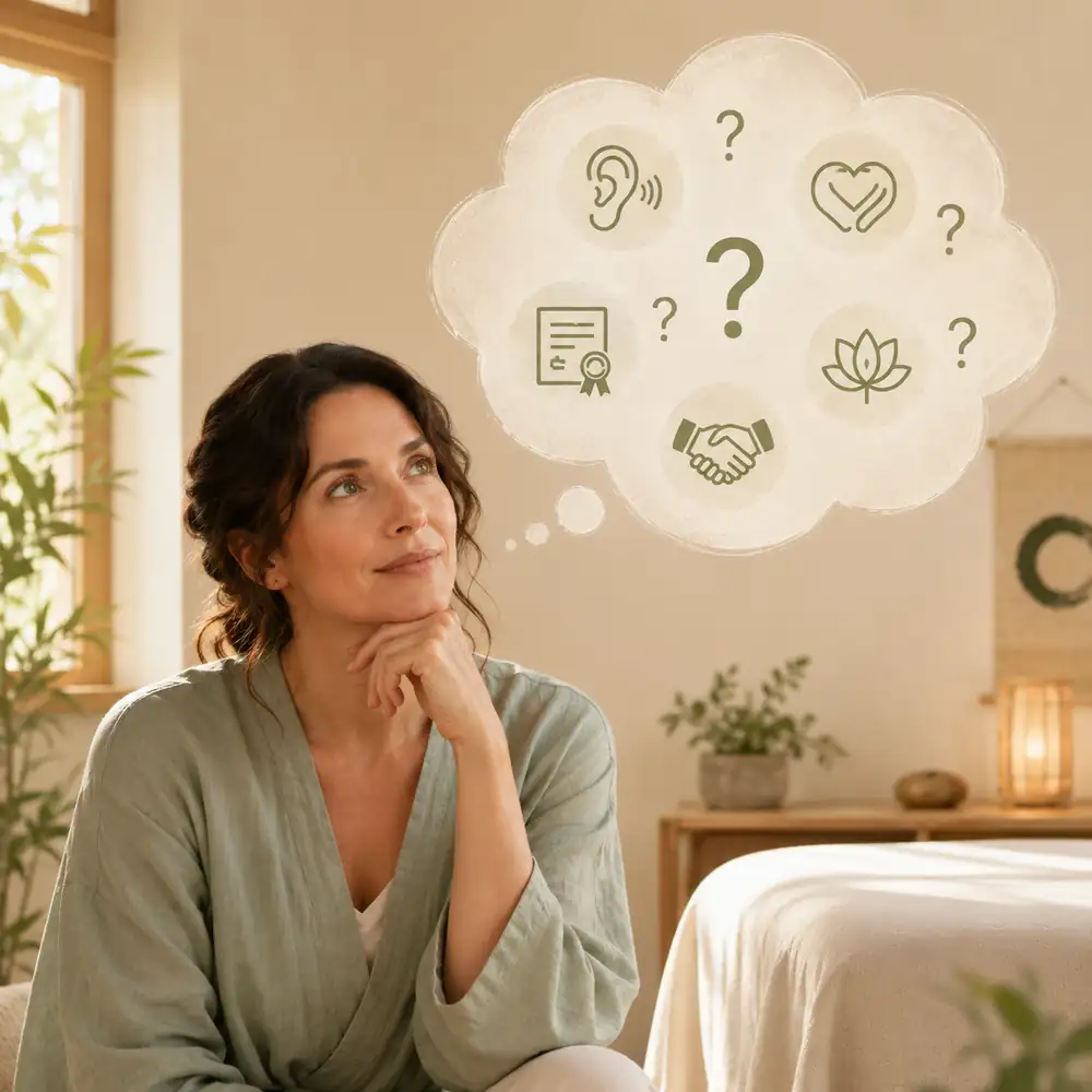 Ambiente professionale e accogliente per trattamento Shiatsu